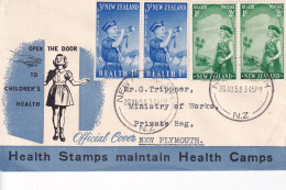 NEW ZEALAND1958 HEALTH BIRDS SET FDC COVER. - Briefe U. Dokumente