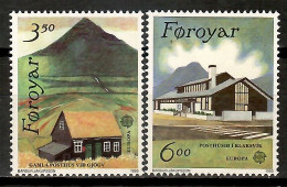 Faroe Is. 1990 Feroe / Postal Architecture Europa CEPT MNH Arquitectura Postal Architektur / Kp02  10-6 - 1990