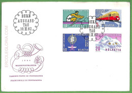 Af3744 - SWITZERLAND - POSTAL HISTORY -  FDC Cover - ROWING Canoes - 1962 - Kano