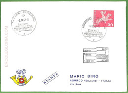 Af3746 - SWITZERLAND - POSTAL HISTORY -  Cover - ROWING Canoes - 1962 - Kano