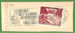 Af3748 - SWITZERLAND - POSTAL HISTORY - Postmark On CUT-OUT Canoes ROWING - 1953 - Canoe