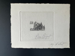 France 1981 YT 2161 Epreuve D'artiste ETAT Proof Notre-dame De Louviers Eglise Church Kirche - Artist Proofs