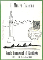 Af3760  - ITALY - POSTAL HISTORY - Illustrated EVENT CARD - ROWING Canoes - 1953 - Kano