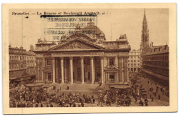 Bruxelles - La Bourse Et Boulevard Anspach - Bruxelles-ville