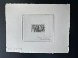 France 1978 YT 1985 Epreuve D'artiste ETAT Proof Rattachement De L'Île De Saint-Barthélemy à La France - Epreuves D'artistes