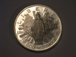 Estados Unidos/USA 1 Dolar Conmemorativo, 1989 S, Proof, Bicentenario Congreso (13943) - Conmemorativas