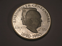 Estados Unidos/USA 1 Dolar Conmemorativo, 1990P, Proof, Centenario Eisenhower(13944) - Conmemorativas