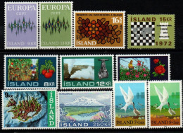 ISLANDE 1972 ** - Komplette Jahrgänge