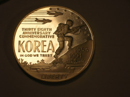 Estados Unidos/USA 1 Dolar Conmemorativo, 1991 P, Proof, Memorial Guerra Korea (13946) - Commemorative