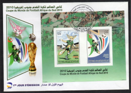 ALGERIE ALGERIA 2010 - FDC - Football World Cup South Africa 2010 Soccer - Error On Stamps - Fußball - 2010 – Südafrika