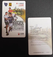 China Shanghai Metro One-way Card/one-way Ticket/subway Card,2016 Shanghai Rolex Tennis Master，1 Pcs - Welt