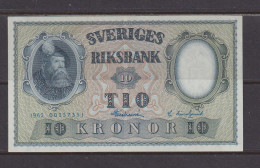 SWEDEN - 1962 10 Kronor XF Banknote As Scans - Sweden