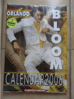 ORLANDO BLOOM CALENDRIER 2006 Neuf Sous Blister AVEC 12 AUTOCOLLANTS STICKERS - Grand Format : 1991-00