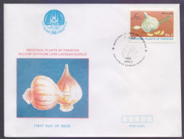 PAKISTAN 1997 FDC - GARLIC Medicinal Plants Of Pakistan, First Day Cover - Pakistan