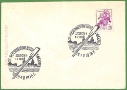 Af3764  - POLAND - POSTAL HISTORY -  Special Postmark -  ROWING Canoes - 1978 - Canoe