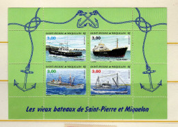 SPM (1996) - BF - Les Vieux Bateaux De SPM  - Neufs** - MNH - Blocs-feuillets