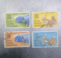 KENYA UGANDA Tanganyika  STAMPS  Coms  Hunger Set   1963  Used   ~~L@@K~~ - Kenya, Uganda & Tanganyika