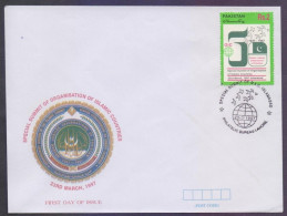 PAKISTAN 1997 FDC - OIC Special Summit Of Organization Of Islamic Countries, Flags, First Day Cover - Pakistan