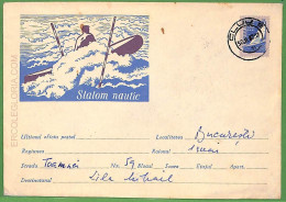 Af3775  - ROMANIA - POSTAL HISTORY - Postal Stationery Cover - ROWING Canoes - Canoa