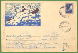 Af3782  - ROMANIA - POSTAL HISTORY - Postal Stationery Cover - ROWING Canoes - Kano