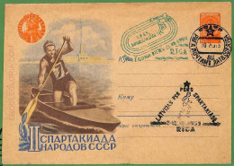 Af3787  - RUSSIA USSR - POSTAL HISTORY - Postal Stationery Cover - ROWING Canoes - Canoë