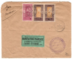 Dahomey - February 9, 1940 Athieme Cover To France With A Control Telegraphique Censor Cachet - Covers & Documents