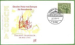 Af3676 - Germany - POSTAL HISTORY -- Event Cover - 1963 ROWING / WATER  Sport - Canoe