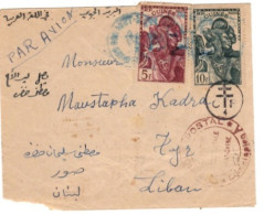 French Guinea - Double Censor Cover To Lebanon - Covers & Documents
