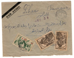 French Guinea - May 5, 1945 Conakry Censored Cover To Lebanon - Cartas & Documentos