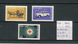 (TJ) Finland 1967 - YT 600/02 (postfris Met Plakker/neuf Avec Charnière/MH) - Unused Stamps