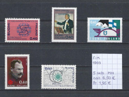 (TJ) Finland 1969 - 5 Sets (postfris Met Plakker/neuf Avec Charnière/MH) - Unused Stamps