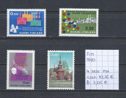 (TJ) Finland 1970 - 4 Sets (postfris Met Plakker/neuf Avec Chrnière/MH) - Nuevos