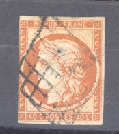 France  :  Yv  5  (o)      ,    N4 - 1849-1850 Ceres