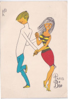 DANSEUSE  - DANSEUR  COUPLE - ILLUSTRATEUR PEVE - PARIS DE BOP - Danse