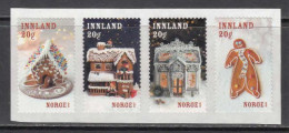 2022 Norway Christmas Noel Navidad  Complete Strip Of 4 MNH @ BELOW FACE VALUE - Unused Stamps