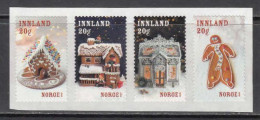 2022 Norway Christmas Noel Navidad  Complete Strip Of 4 MNH @ BELOW FACE VALUE - Nuovi