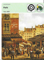 Fiche Illustrée PARIS VERS 1850 Par Edito-Service 1982 -texte En Verso -anthropologie - Histoire