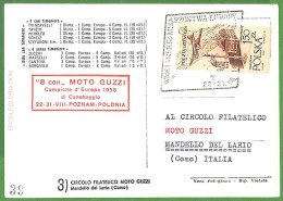 Af3693 - POLAND - POSTAL HISTORY - Moto Rally MOTOCRYCLING Moto Guzzi 1958 - Moto