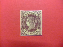 ESPAÑA ESPAGNE SPAIN 1862 REINA ISABEL II EDIFIL 61 * MH UN REAL // YVERT 57 * MH GOMA ORINAL LUJO - Unused Stamps