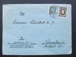 BRIEF Bratislava - Nürnberg Slovensko  //// R1822 - Lettres & Documents