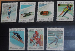 GUINÉ - BISSAU 1983, Olympic Games - Sarajevo 1984, Sports, Mi #709-15, Used - Winter 1984: Sarajevo