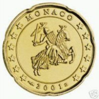 Monaco 2001 : 20 Cent (venant D'un Starterkit) - Monaco