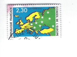 TS N° 104 Conseil De L'Europe Oblitéré 1990 - Gebraucht