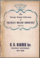 The Postage Stamp Collection Of Franklin Delano Roosevelt -part One 1946 - Catalogi Van Veilinghuizen