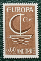 French Andorra 1966 Mi# 198 ** MNH - Europa - 1966