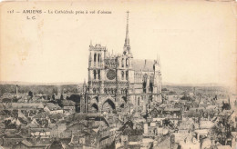 FRANCE - Amiens - La Cathédrale Prise à Vol D'oiseau - Carte Postale Ancienne - Amiens