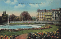 BELGIQUE - Liège - Les Terrasses Et Le Parc D'Avroy - Colorisé - Carte Postale Ancienne - Liège