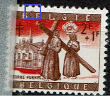 1085  **  Tache Cadre Sup. Et Point B De Belgique - 1931-1960