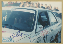 Jean-François Mourgues - Pilote De Rallye - Photo Originale Signée En 1998 - Deportivo