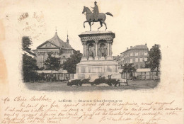 BELGIQUE - Liège - Statue Charlemagne - Carte Postale Ancienne - Liège